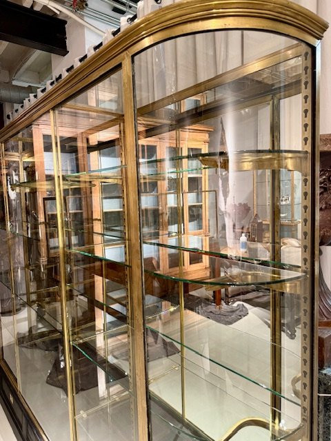 Grande vitrine  en laiton-photo-1