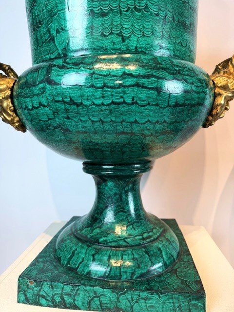 Paire de grands vases Médicis en bronze, Grand Tour-photo-3