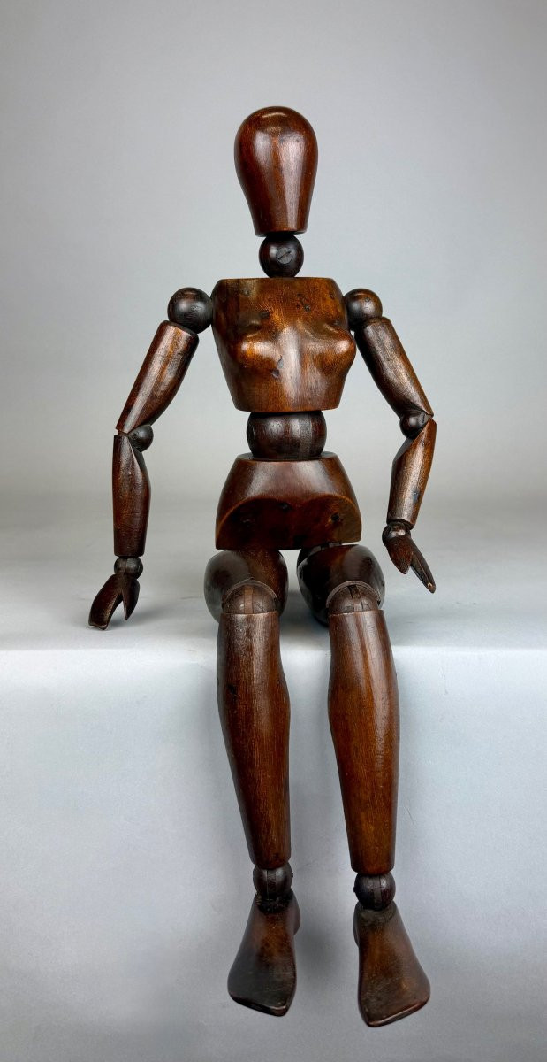 Female Articulated Wooden Artist Mannequin-photo-7