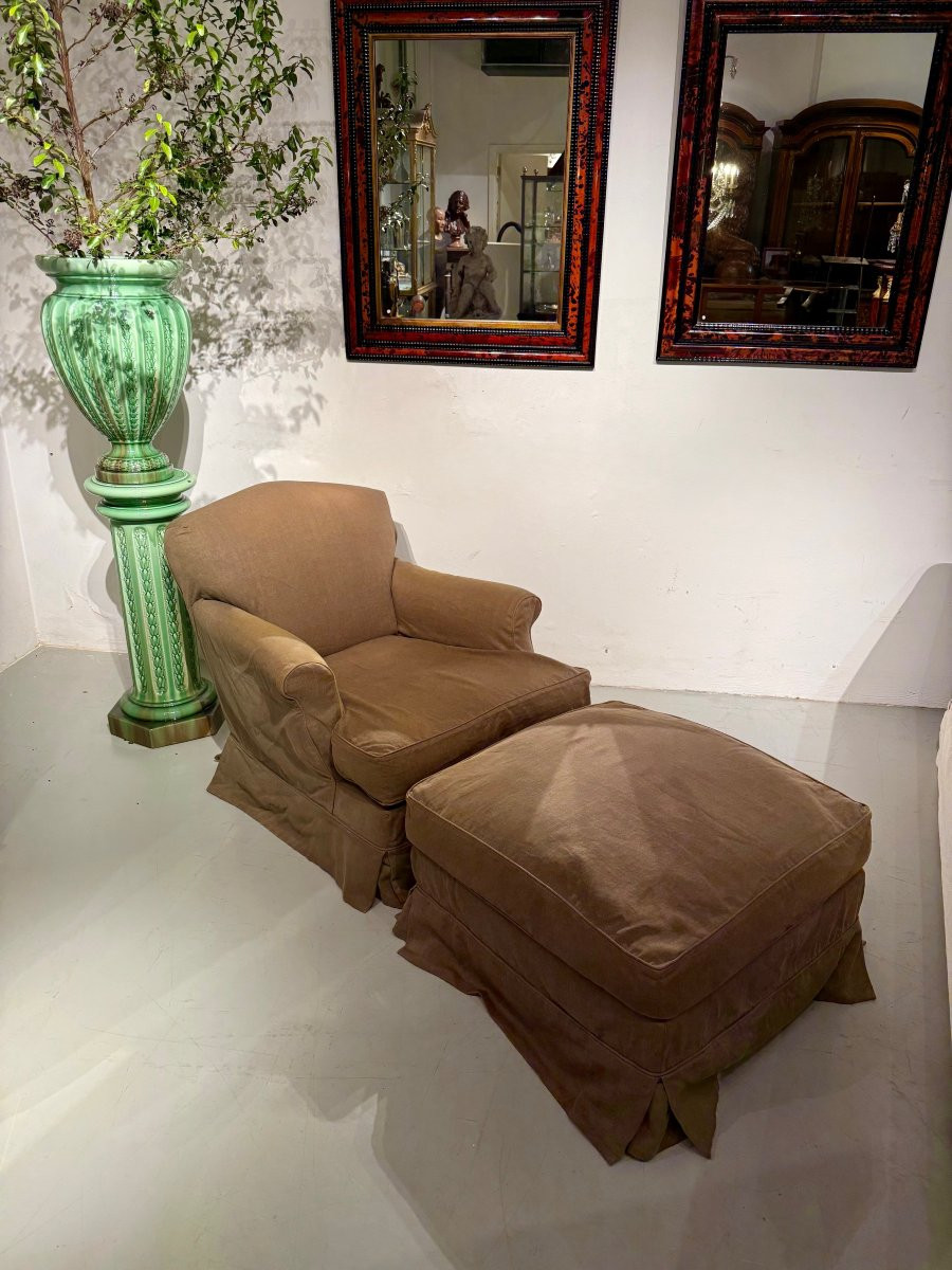 Howard Armchair And Footstool By Axel Vervoordt-photo-2