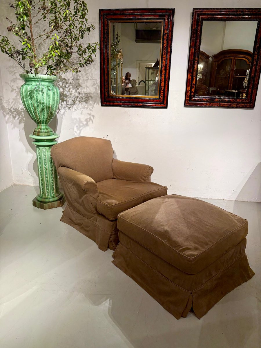 Howard Armchair And Footstool By Axel Vervoordt-photo-3