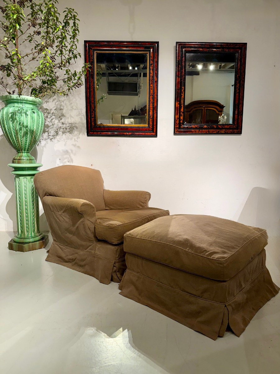 Howard Armchair And Footstool By Axel Vervoordt