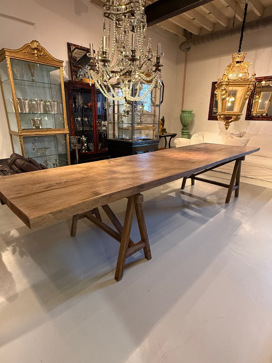 Large Table - Trestle Table - L357 Cm-photo-2