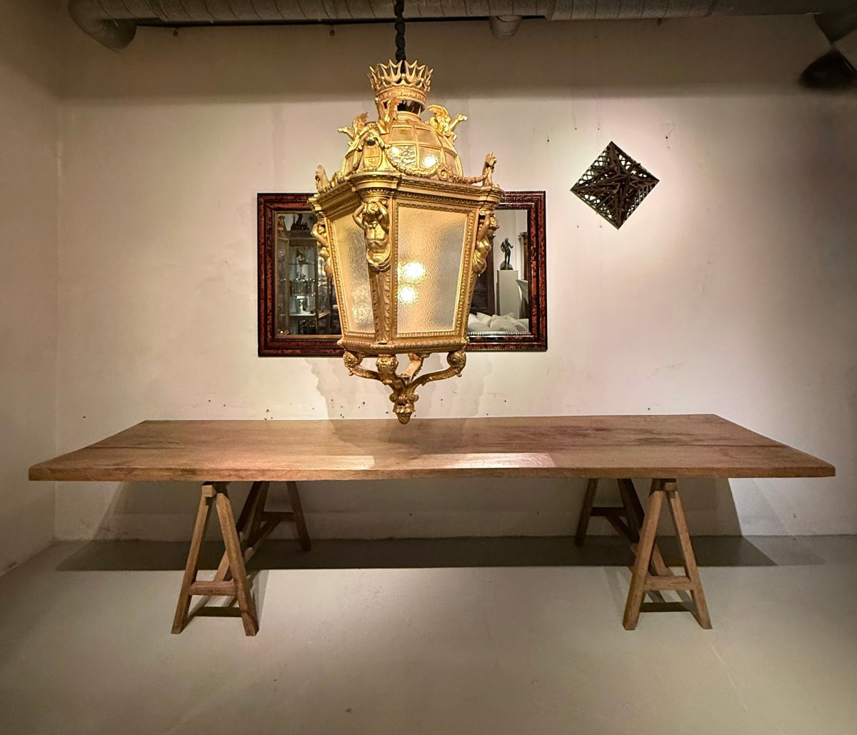 Large Table - Trestle Table - L357 Cm-photo-5