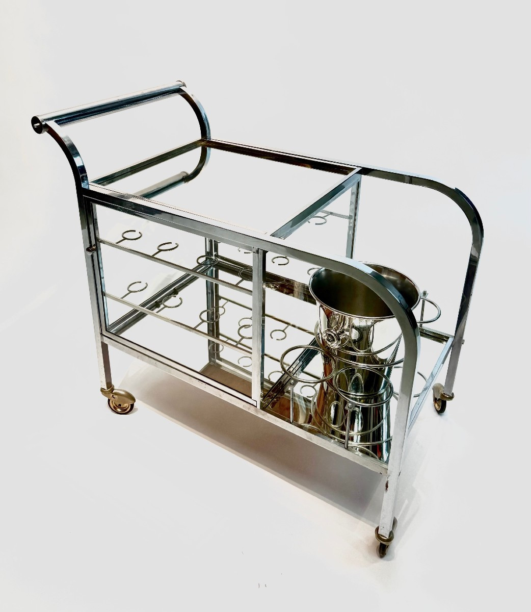 An Art Deco Rolling Bar Cart-photo-4