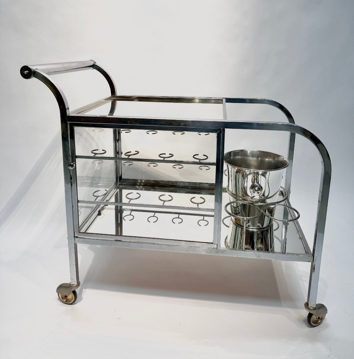 An Art Deco Rolling Bar Cart-photo-5