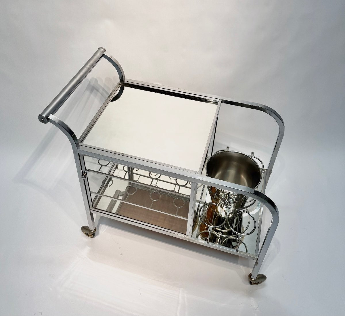 An Art Deco Rolling Bar Cart-photo-7