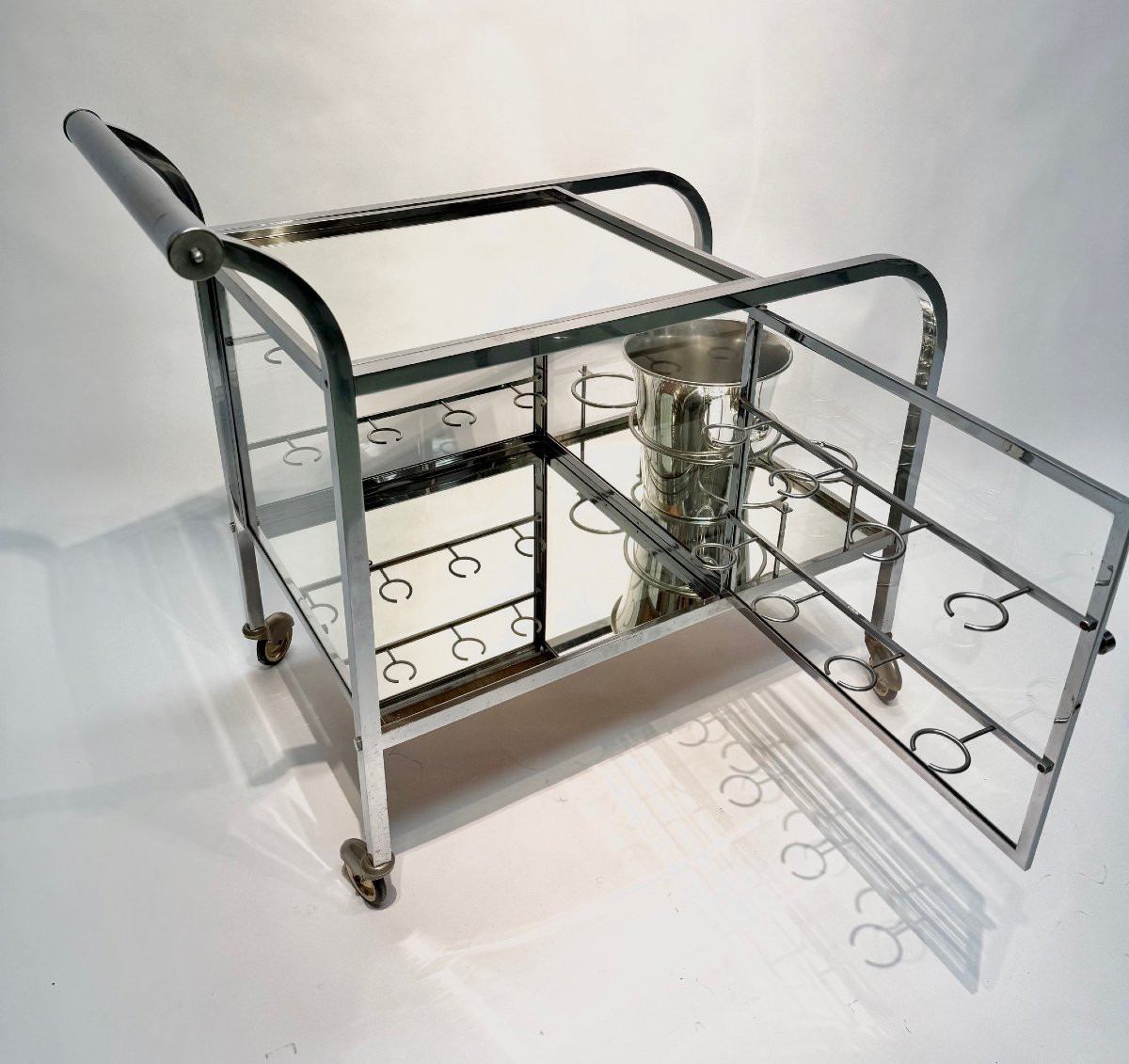 An Art Deco Rolling Bar Cart-photo-8