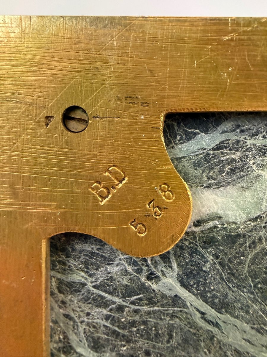 Paire De Cassolettes En Marbre Vert Et Bronze Doré XIXème Siècle-photo-5