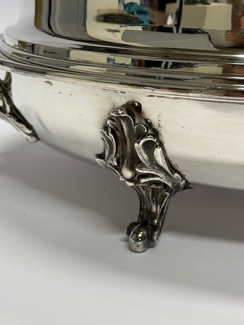 Silver-plated Bain-marie With Domed Cover, Dating From The Early 20th Century. -photo-4