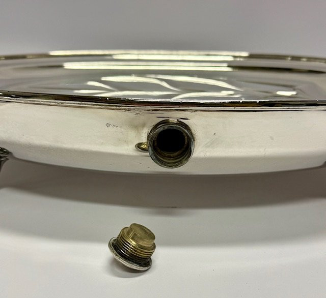 Silver-plated Bain-marie With Domed Cover, Dating From The Early 20th Century. -photo-2