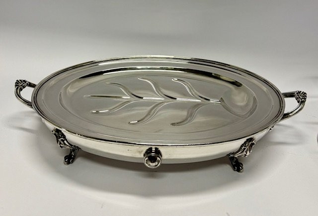Silver-plated Bain-marie With Domed Cover, Dating From The Early 20th Century. -photo-3