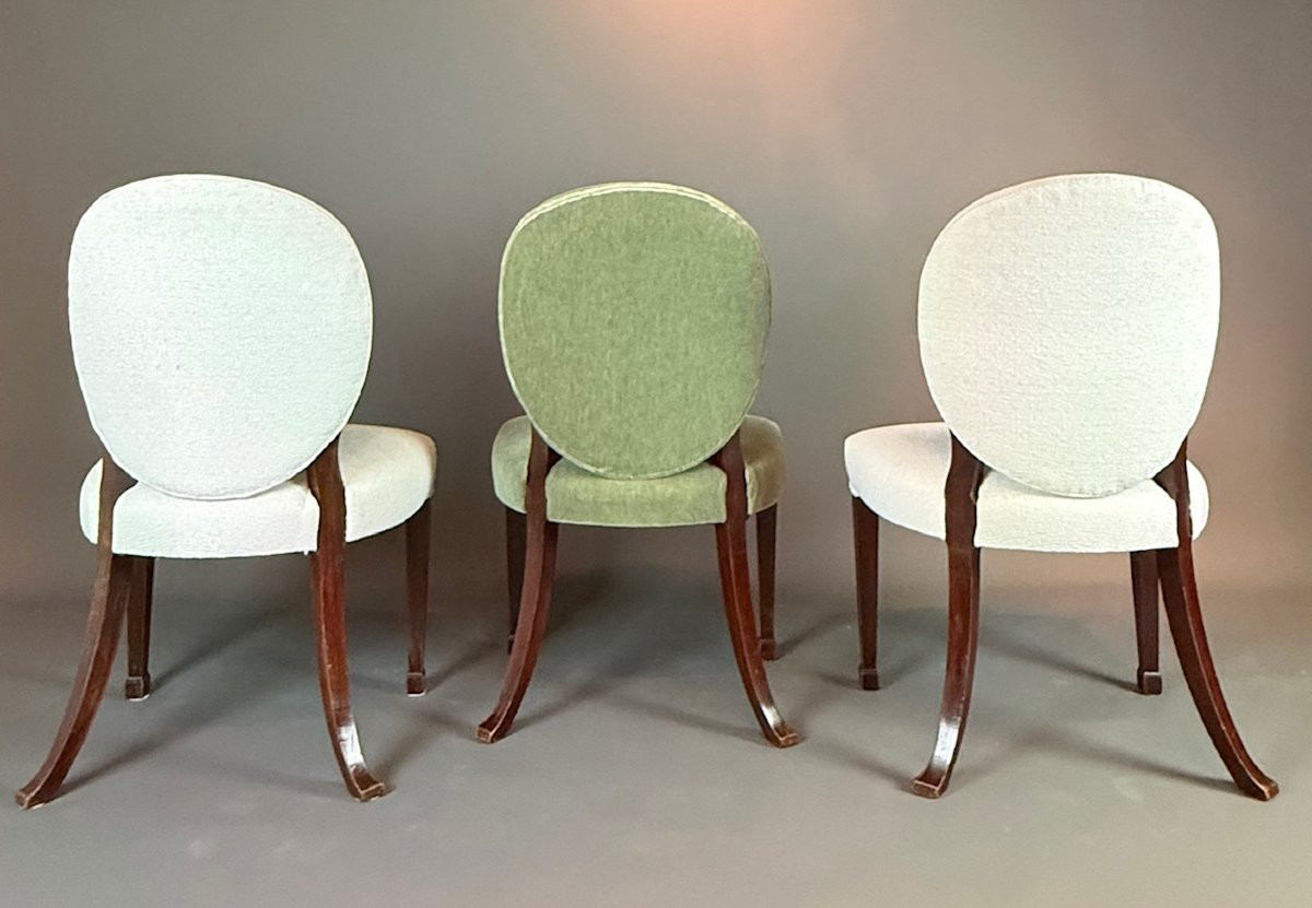 12 Mid-twentieth Century Regency Revival Dining Chairs-photo-1