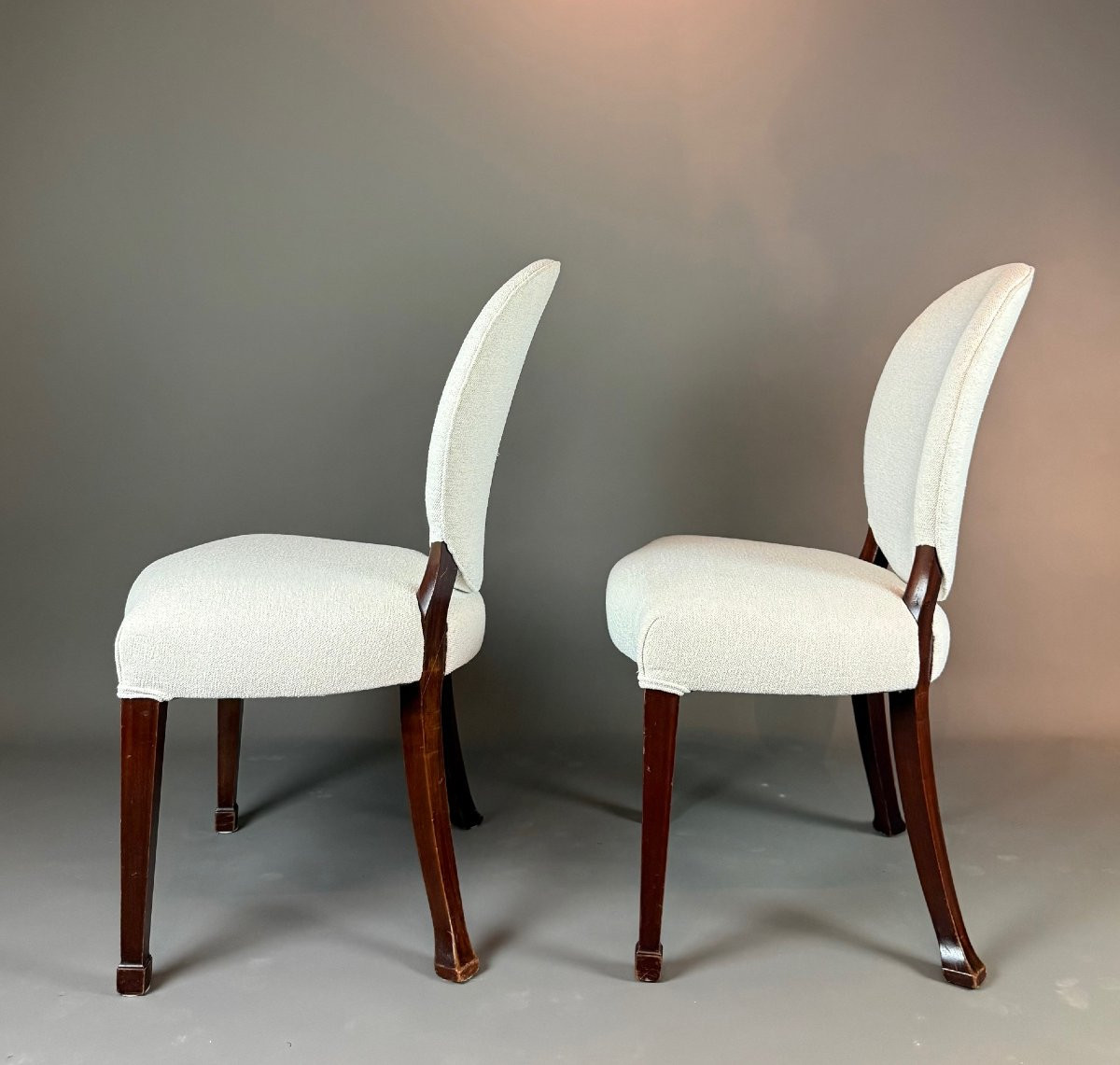 12 Mid-twentieth Century Regency Revival Dining Chairs-photo-3