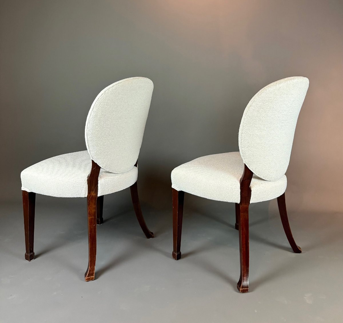 12 Mid-twentieth Century Regency Revival Dining Chairs-photo-4