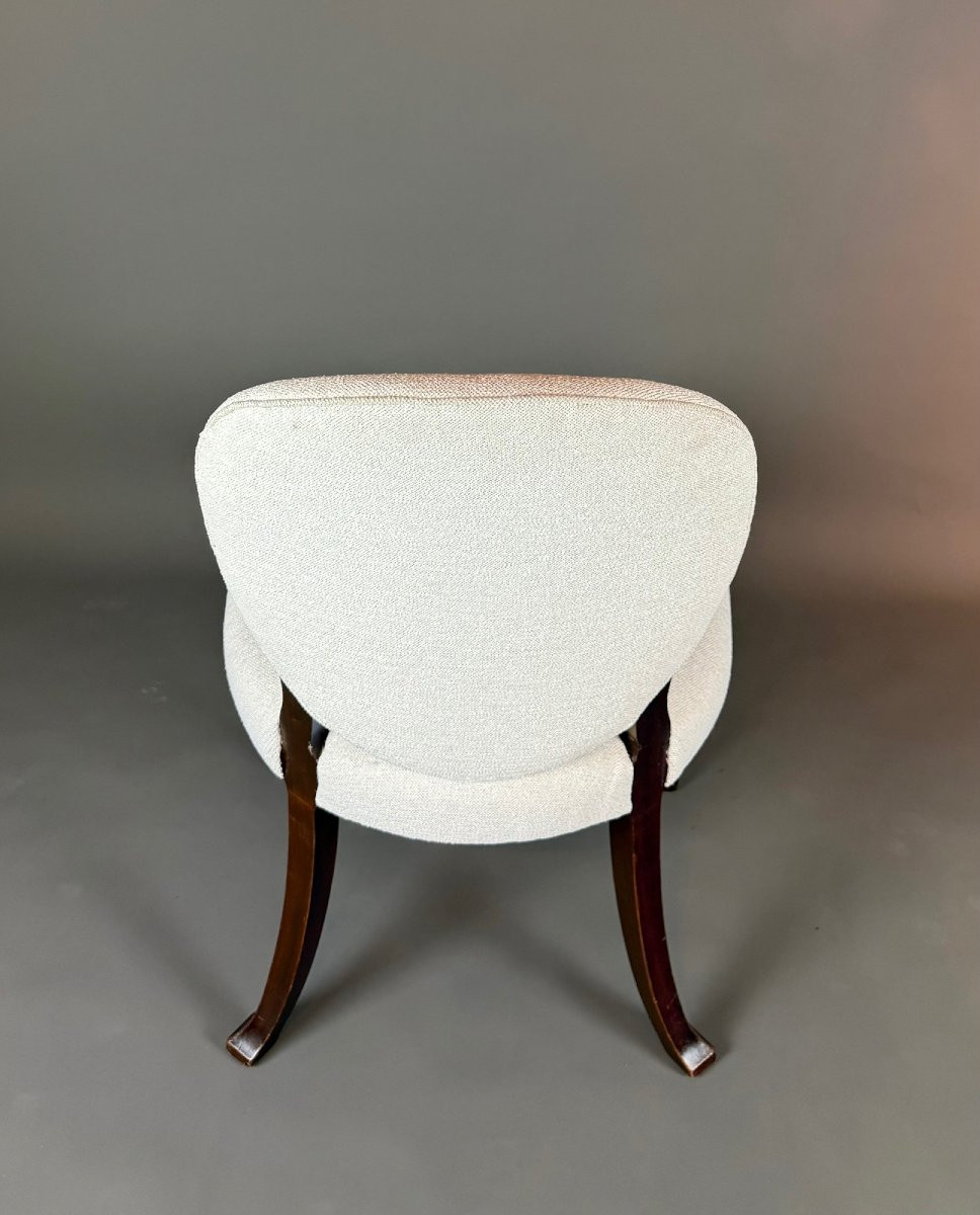 12 Mid-twentieth Century Regency Revival Dining Chairs-photo-6
