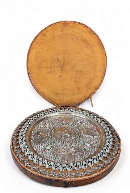 Solid Silver Temperance Dish In The Style Of François Briot-photo-2