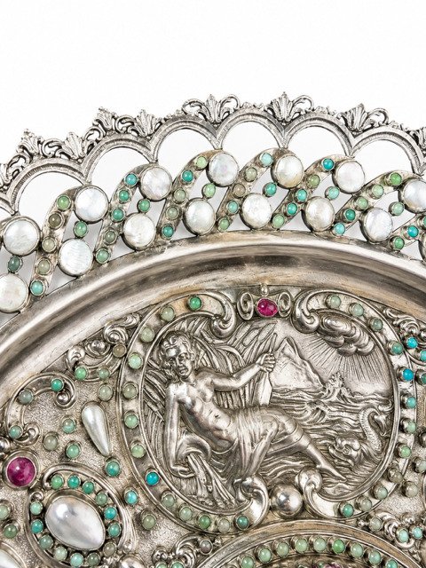 Solid Silver Temperance Dish In The Style Of François Briot-photo-2