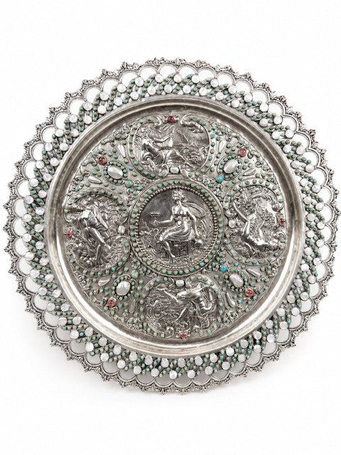 Solid Silver Temperance Dish In The Style Of François Briot