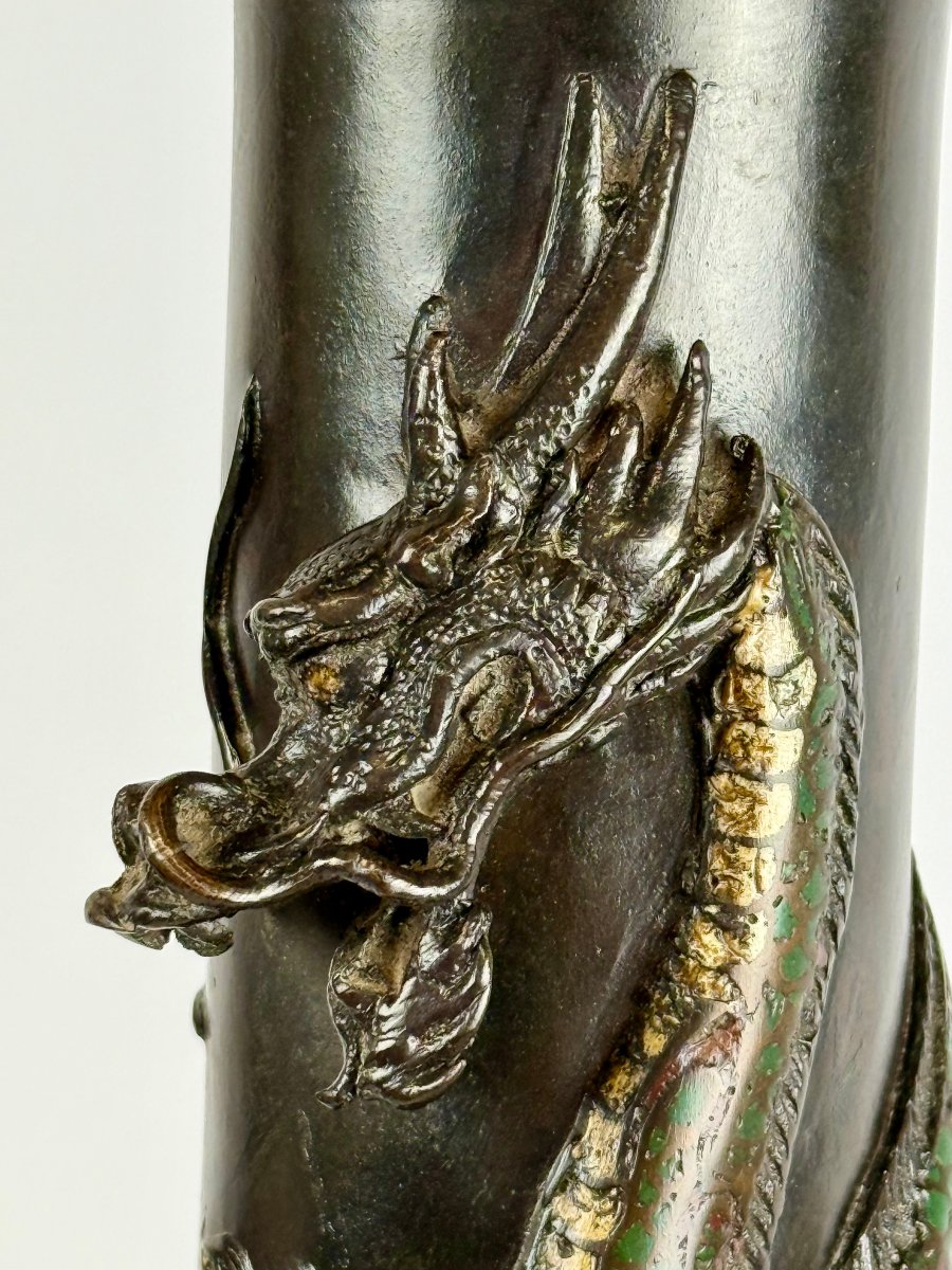  Cloisonné Floor Lamp, Early 20th Century-photo-4