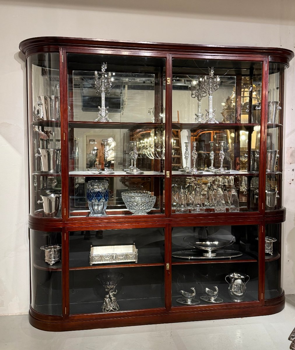Grande vitrine en acajou 