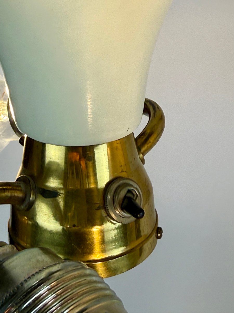 Pair Of Celadon Porcelain Lamps-photo-4