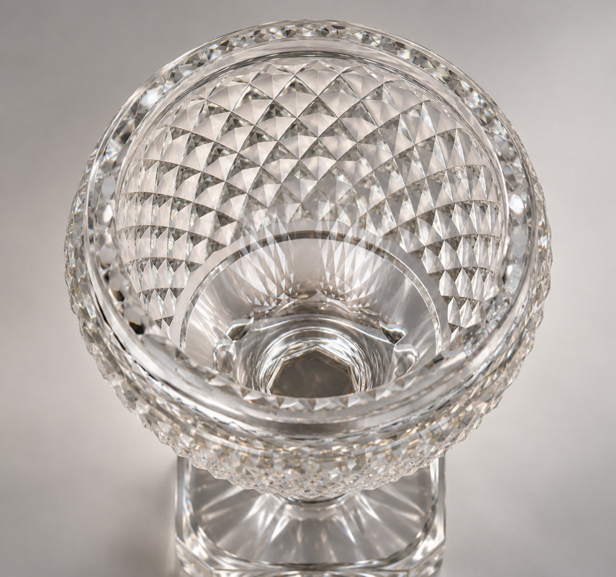 Pair Of 19th-century Baccarat Crystal Goblets With Lids-photo-4