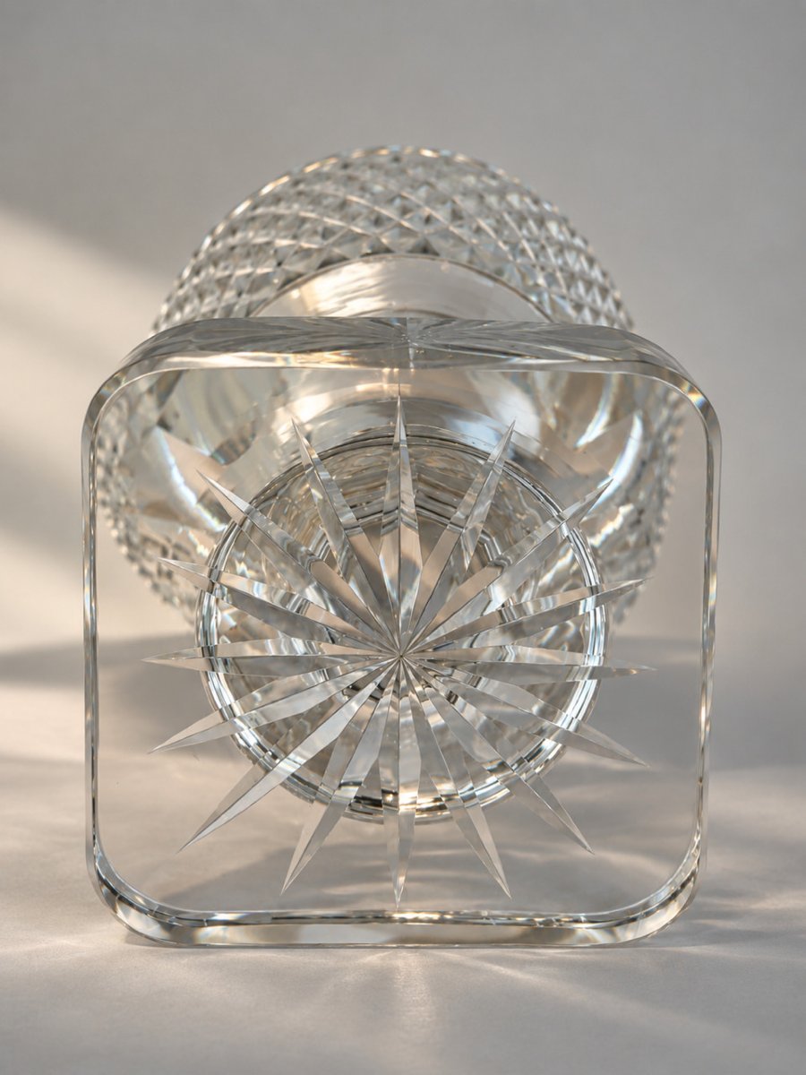 Pair Of 19th-century Baccarat Crystal Goblets With Lids-photo-1