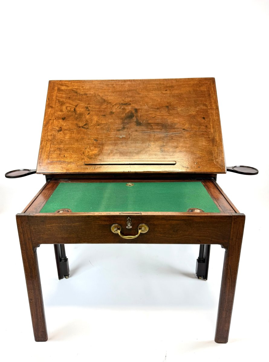 George III  Mahogany Architect's Table-photo-7