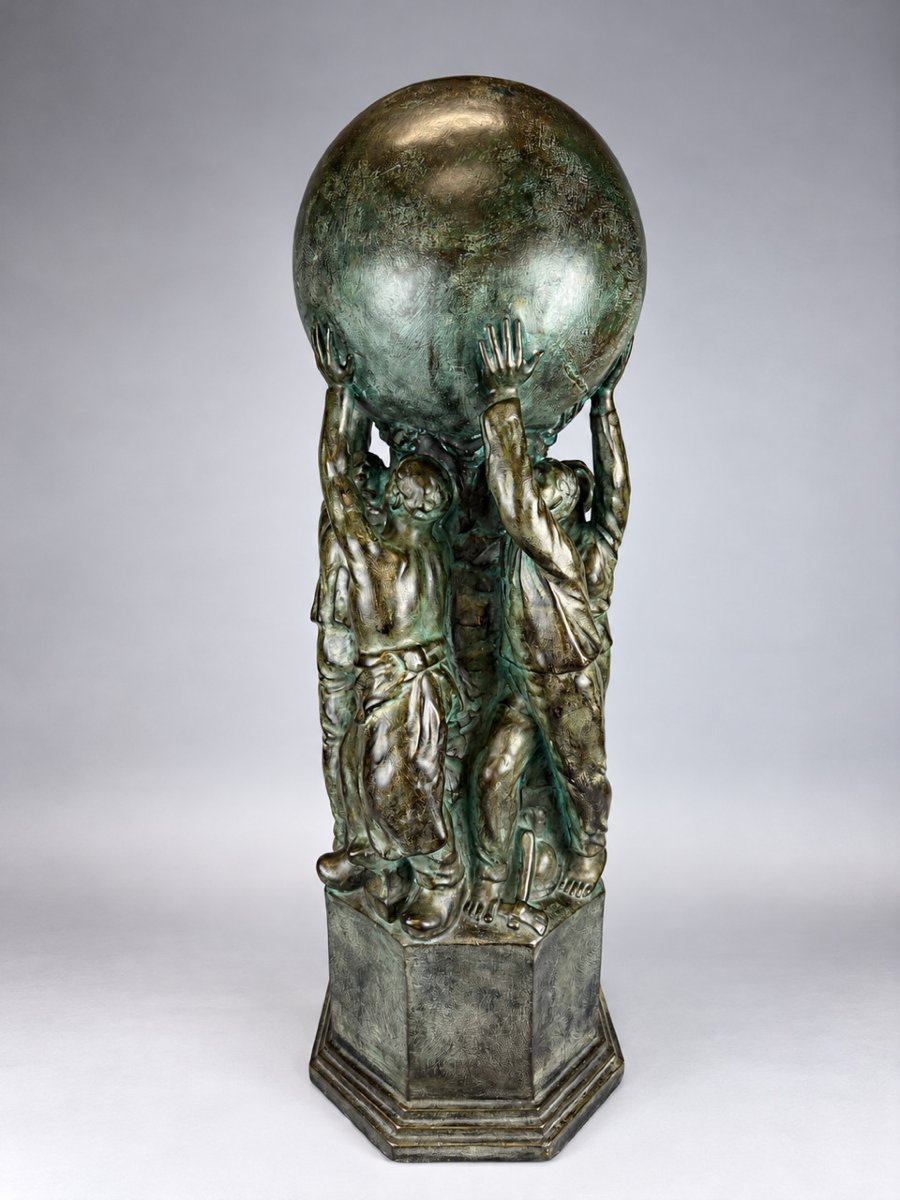 Léon Sarteel (1882–1942)  Monument de la Coopération, 1922  Plâtre. Signé « L Sarteel Gand ».-photo-3