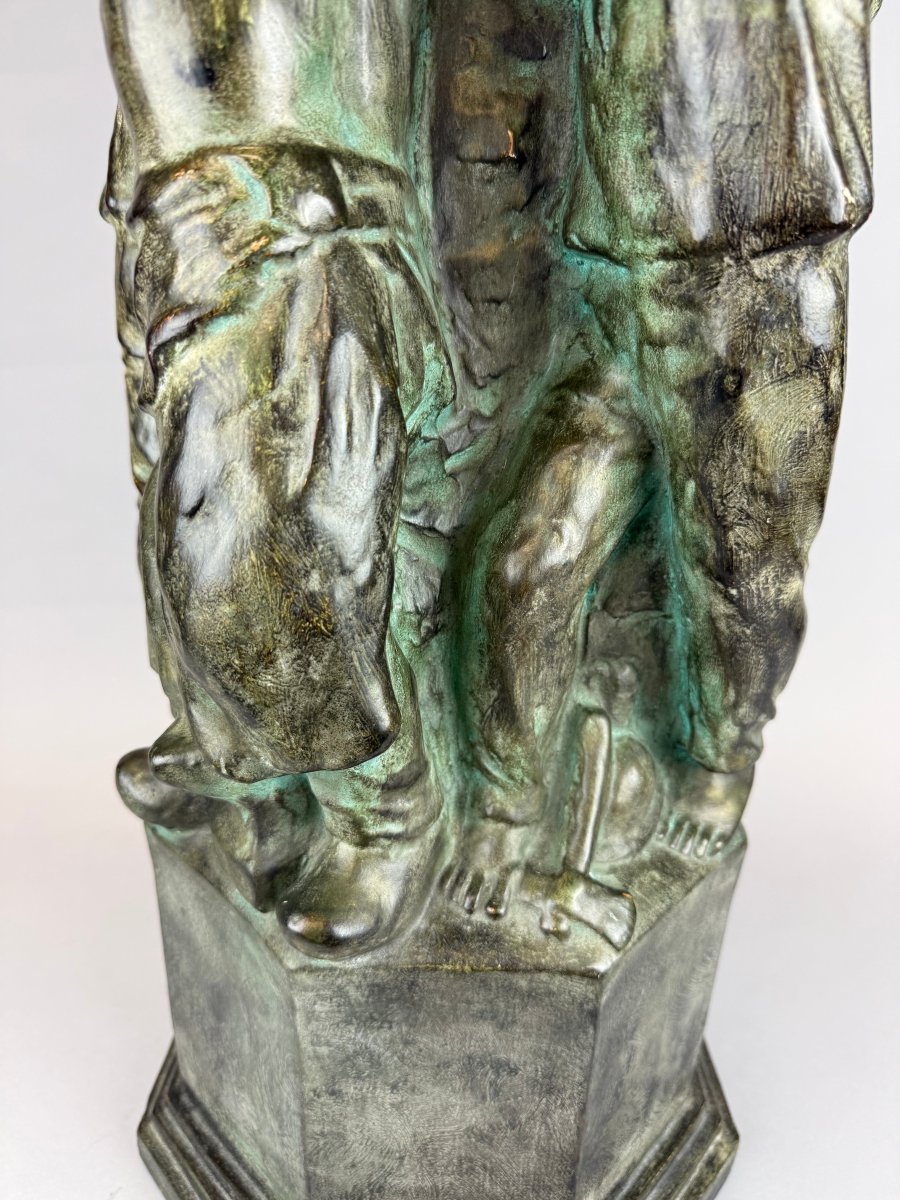 Léon Sarteel (1882–1942)  Monument de la Coopération, 1922  Plâtre. Signé « L Sarteel Gand ».-photo-3