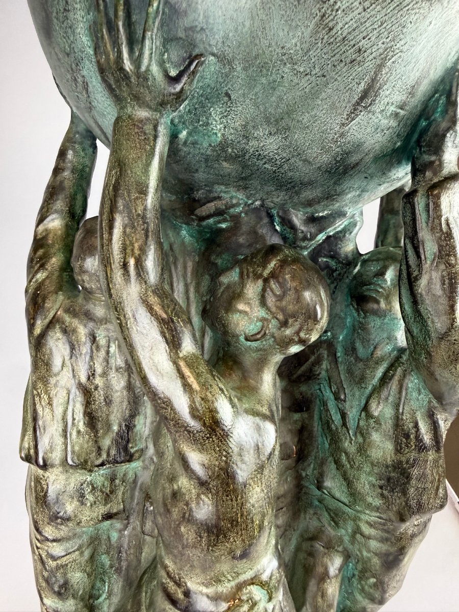 Léon Sarteel (1882–1942)  Monument de la Coopération, 1922  Plâtre. Signé « L Sarteel Gand ».-photo-4