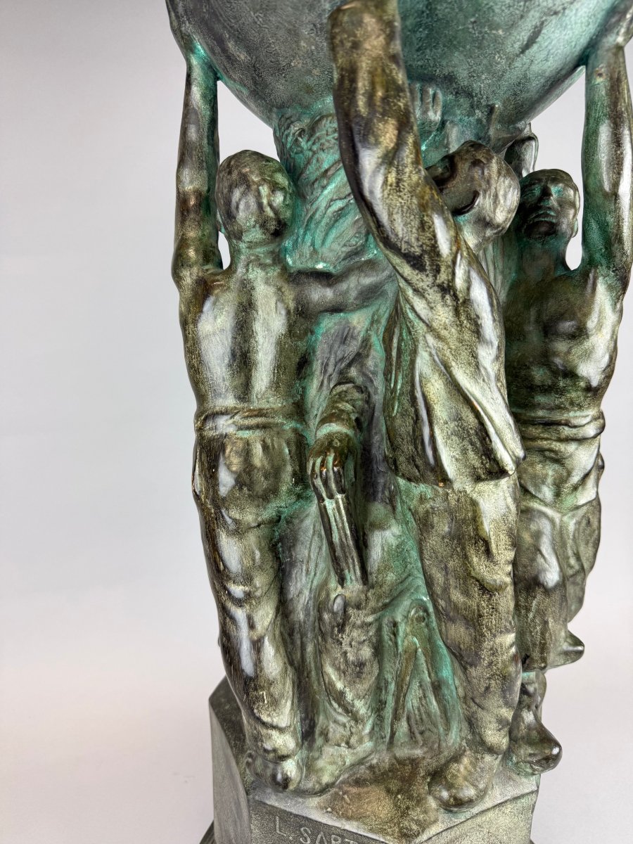 Léon Sarteel (1882–1942)  Monument de la Coopération, 1922  Plâtre. Signé « L Sarteel Gand ».-photo-5