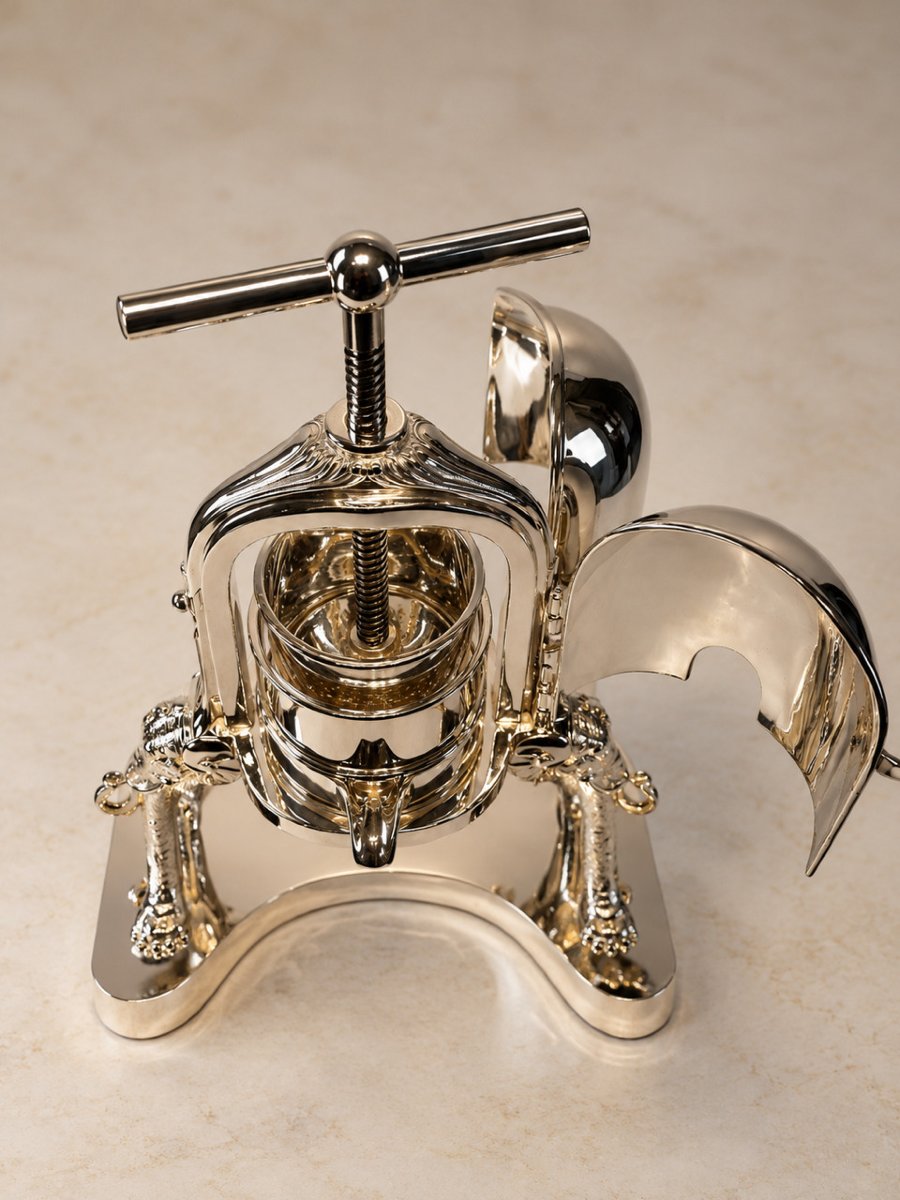 Silver Plated Duck/ Lobster Press By Cailar & Bayard, Paris-photo-2