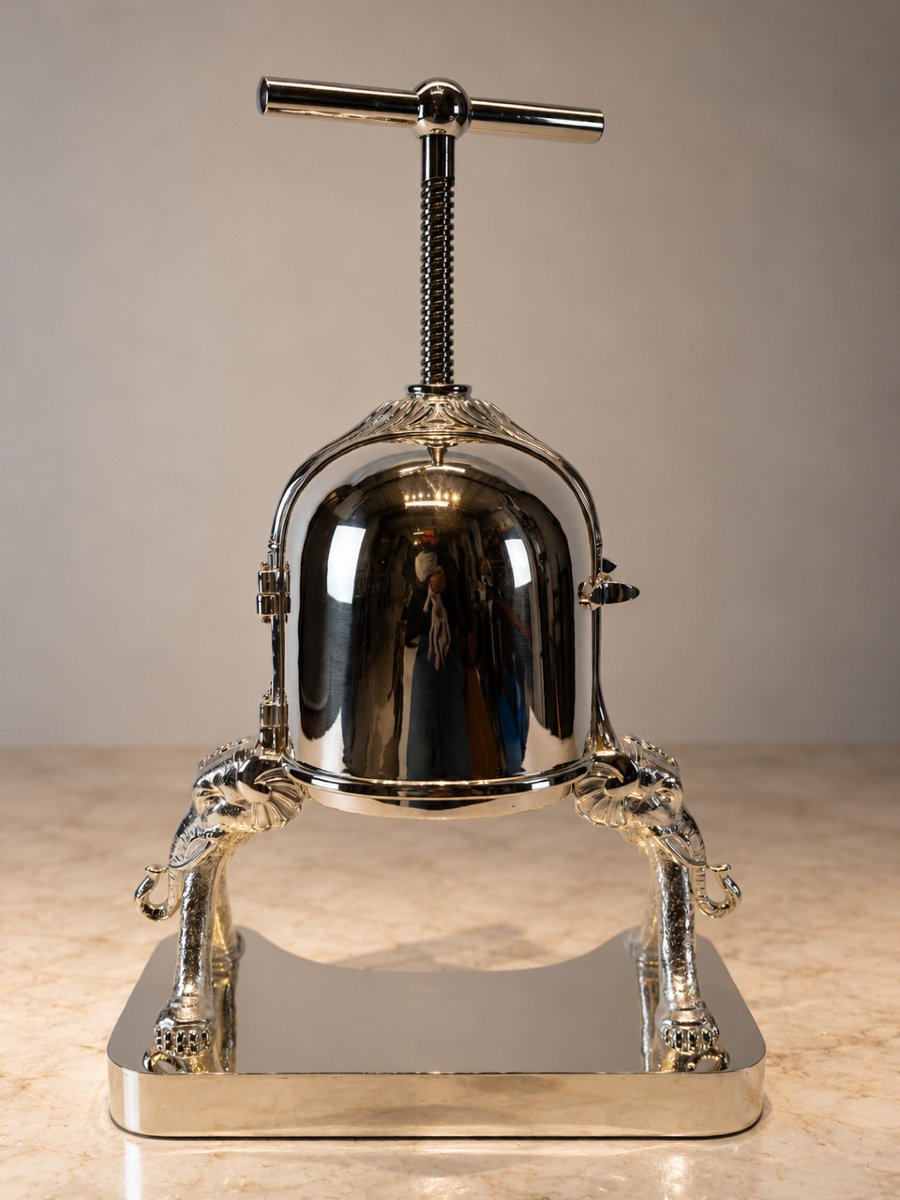 Silver Plated Duck/ Lobster Press By Cailar & Bayard, Paris-photo-5