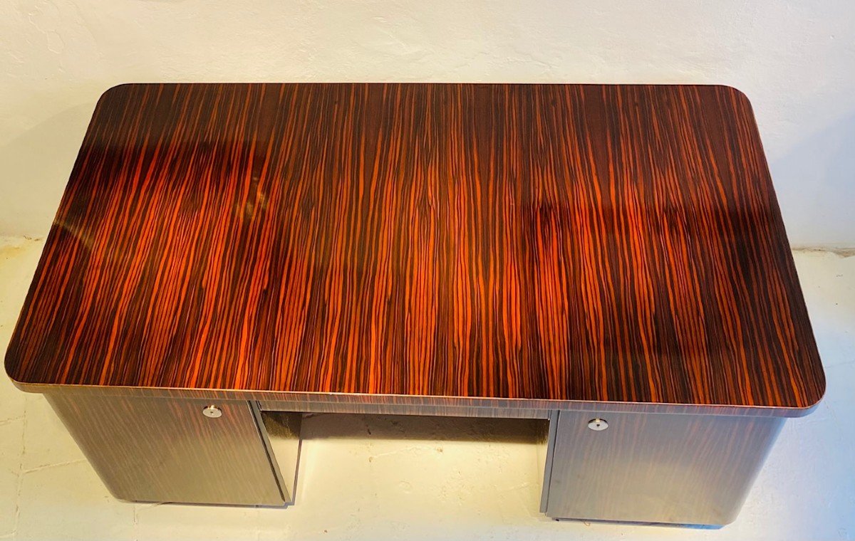 Macassar Ebony Art Deco Desk-photo-2