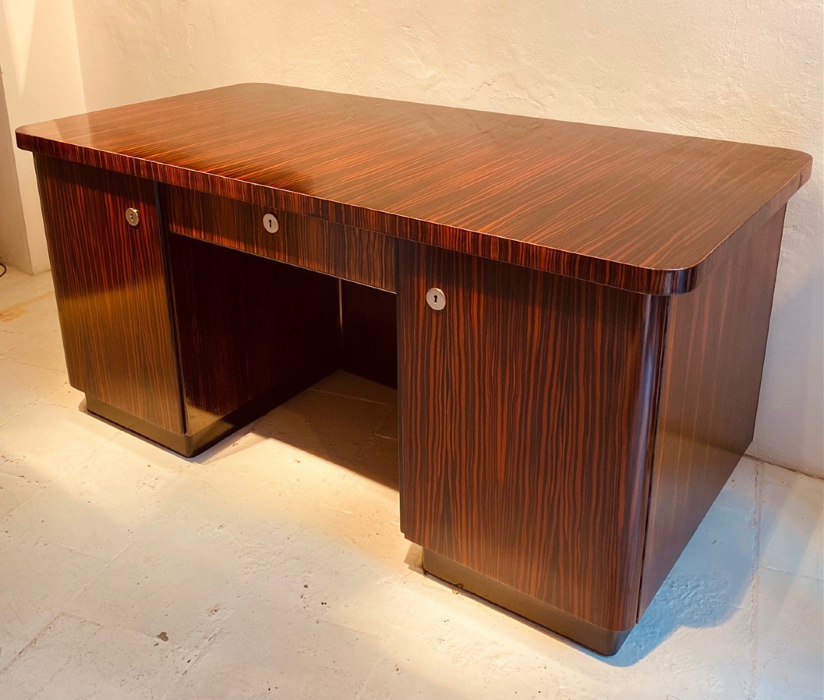 Macassar Ebony Art Deco Desk-photo-3