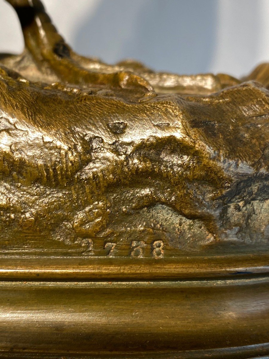 Bronze Partridge By Alfred Dubucand (french, 1828–1894)-photo-4