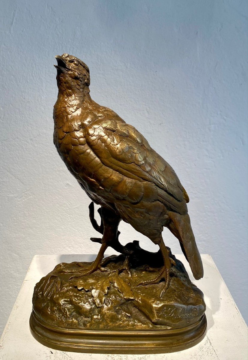 Bronze Partridge By Alfred Dubucand (french, 1828–1894)