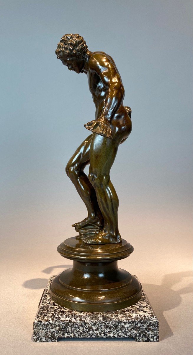 Souvenir Of The Grand Tour ''fauna Dancing With Cymbals'' In Bronze.-photo-6