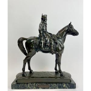 Emperor Napoleon I On Horseback In Bronze By Alexandre Vibert