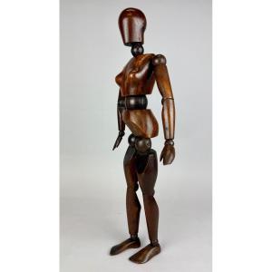 Female Articulated Wooden Artist Mannequin