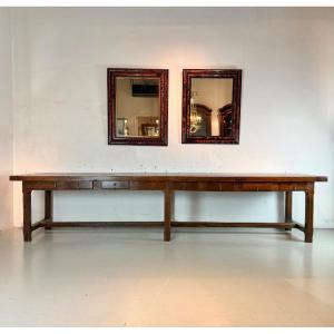 Large Oak Monastery / Refectory Table