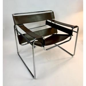 Fauteuil  'Wassily' Vintage Design Marcel Breuer Années 80