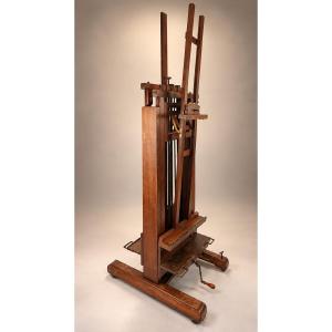 Large Artist's Studio Easel Made Of Oak
