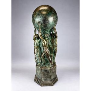 Léon Sarteel (1882–1942) Monument de la Coopération, 1922 Plâtre. Signé « L Sarteel Gand ».