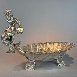 Superbe Coupe Coquille En Argent