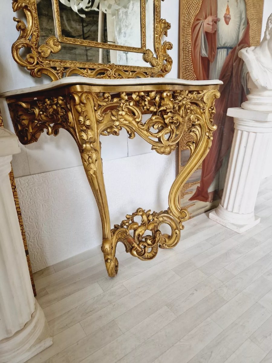Antique French Rococo Console-photo-5