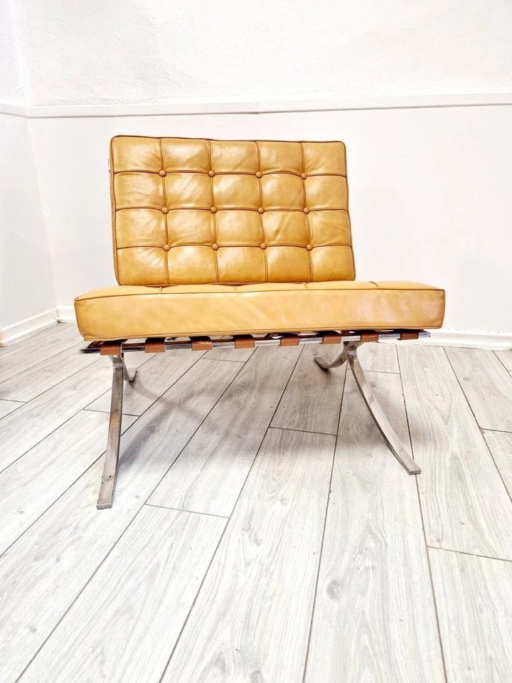 Mid-century Barcelona-style Chaise Longue-photo-4