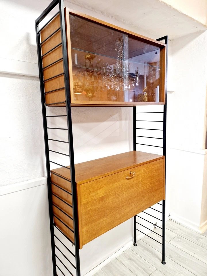 Mid Century Staples Ladderax Shelf Cabinet-photo-2